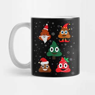 Christmas Poop Emojis Shirt Reindeer Snowman Tree Santa Mug